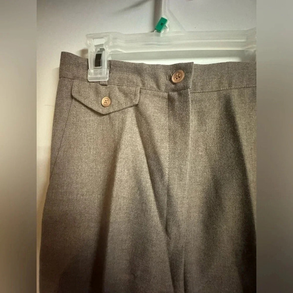 Vintage juniors Smart parts pleated front pants size 9 grey business casual work - Picture 3 of 5